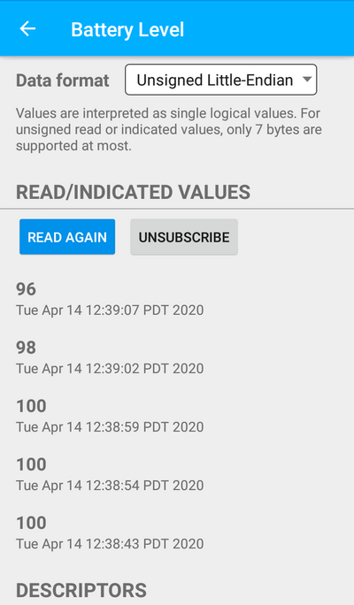 BLE Examples - embeddedTS Manuals